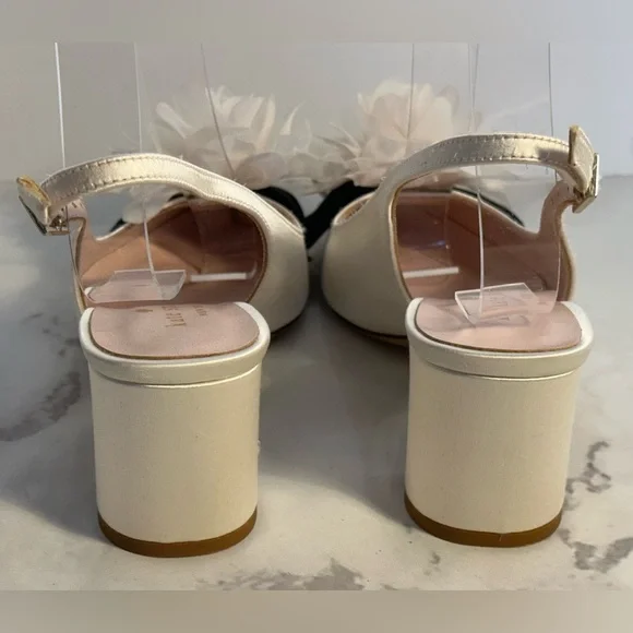 Kate Spade Mettie Satin Sling Back heels size 5 (EUC) - Picture 10 of 16